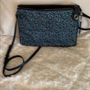 Coach multi color crossbody purse